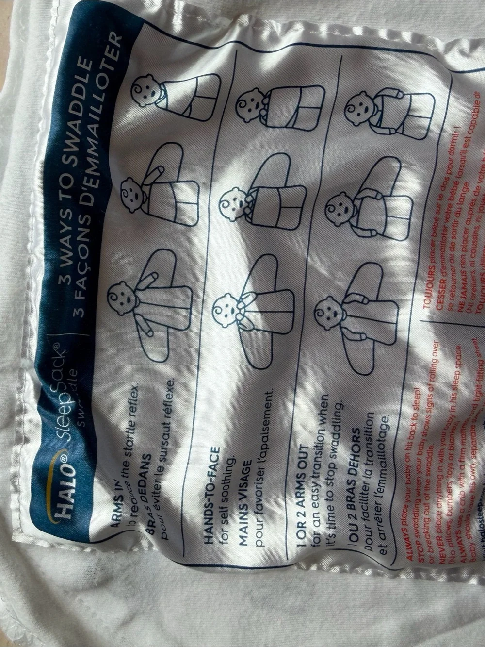 HALO Baby 100% cotton Penguin Print Swaddle Sleep Sack
